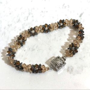 **NEW** Handmade bracelet w/ Swarovski crystals.